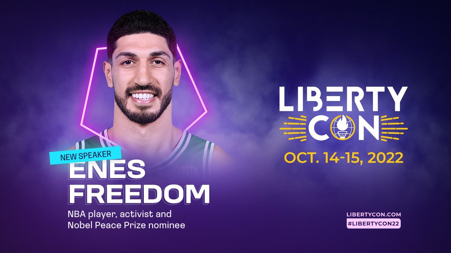 Enes Kanter Freedom will be at LibertyCon International