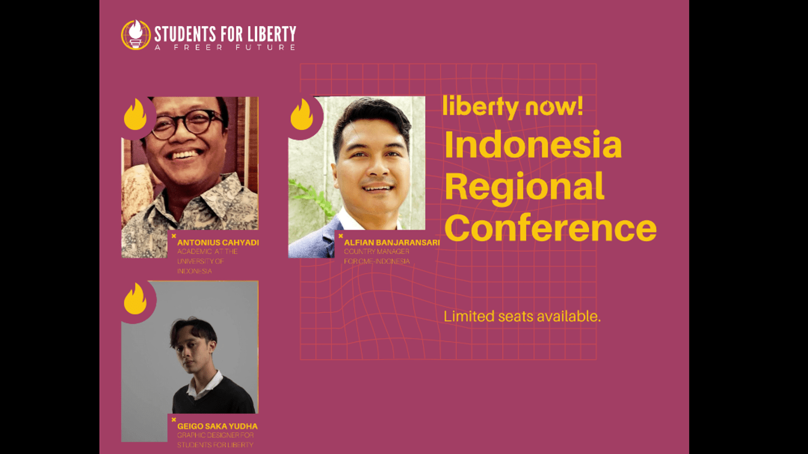 Students For Liberty Indonesia will host their Liberty Now regional conference on July 29, 2023