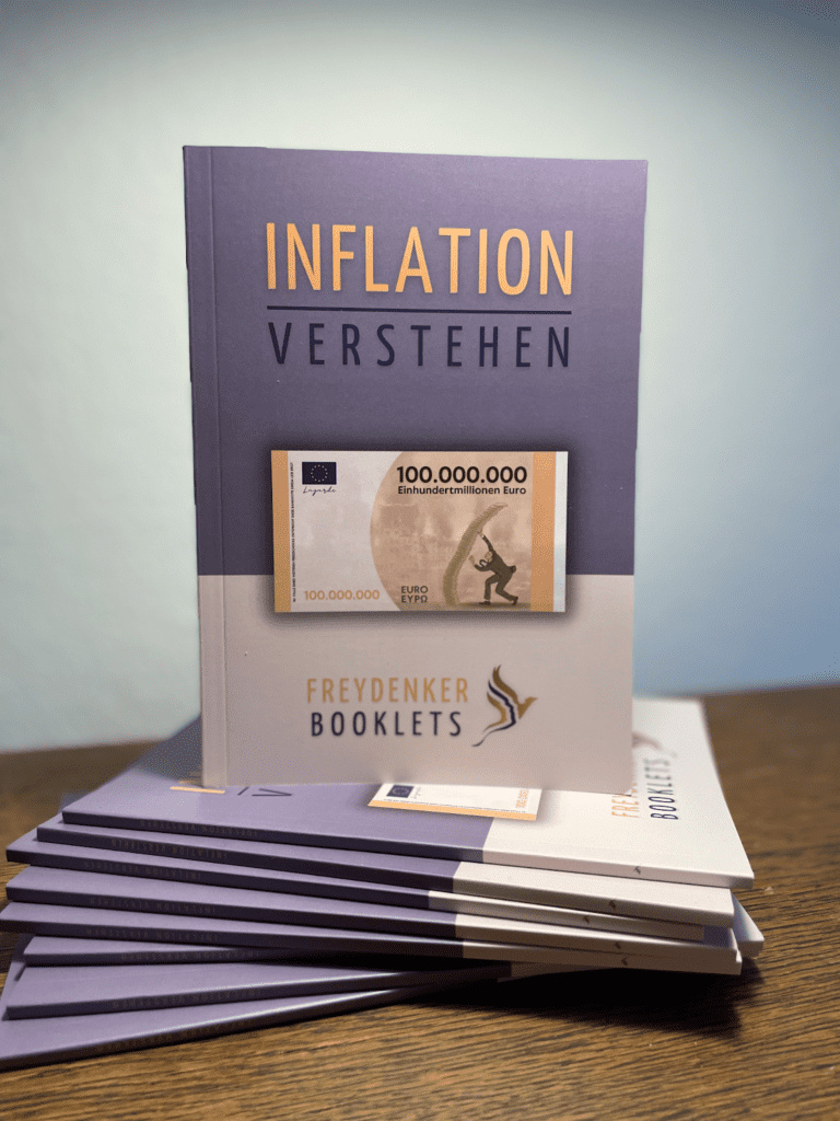 The team of Der Freydenker, an online and printed magazine published by our team in Germany since 2014 under the name "Peace, Love, Liberty," has decided to expand with their latest publication, the "Inflation Verstehen" (Understanding Inflation) booklet.